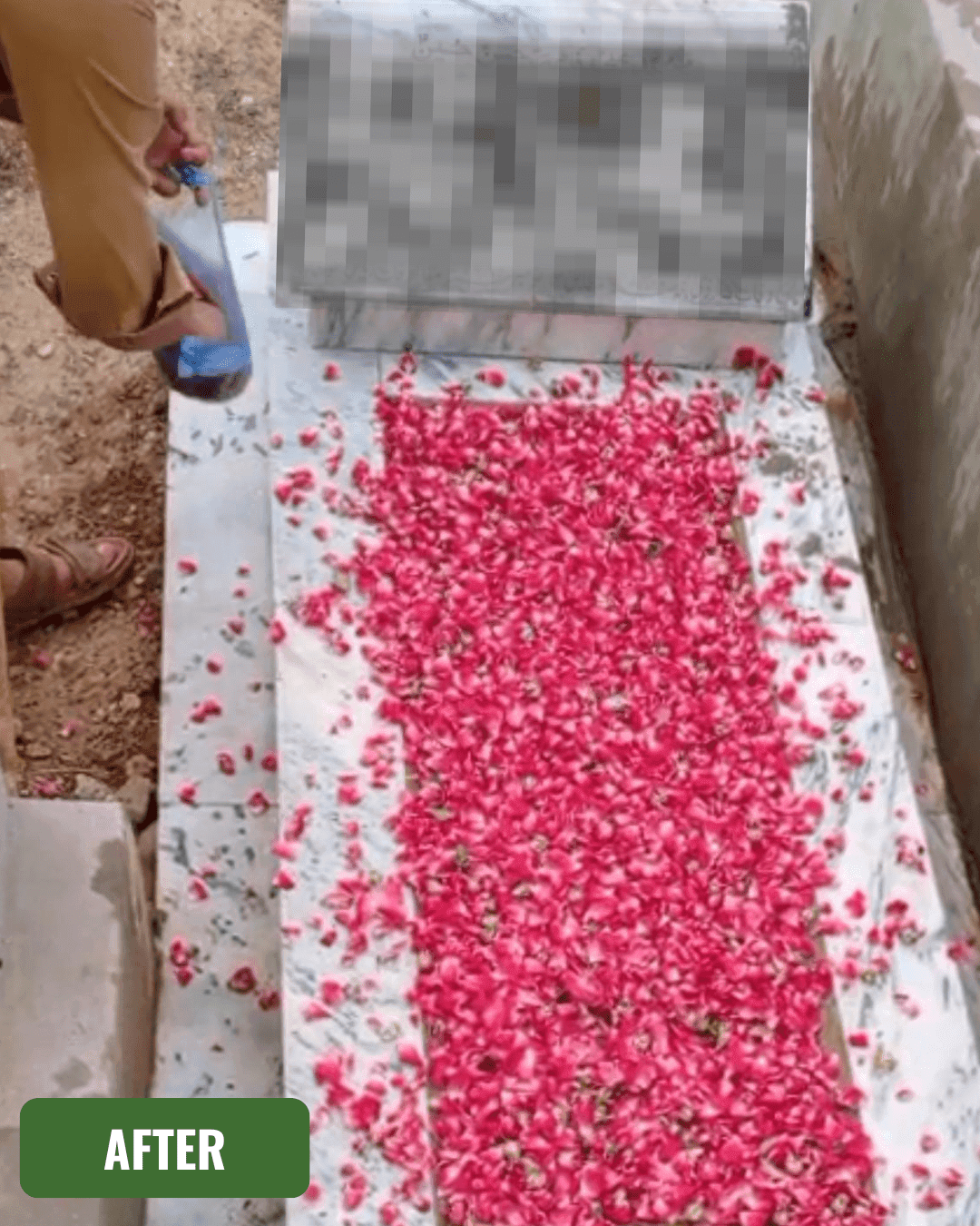 Grave after cleaning in Islamabad