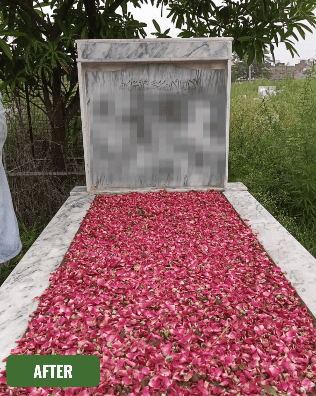 Grave after cleaning in Lahore