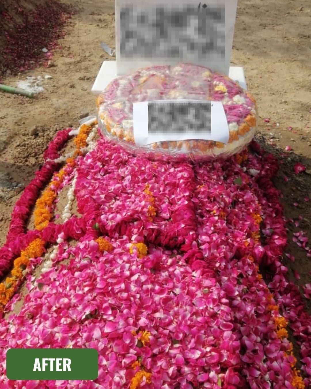 Grave after cleaning in Quetta